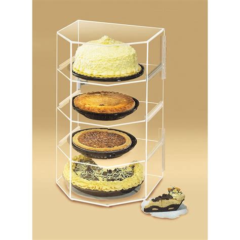 Cal-Mil 252 Classic Four Tier Acrylic Cake and Pie Display Case - 13" x ...