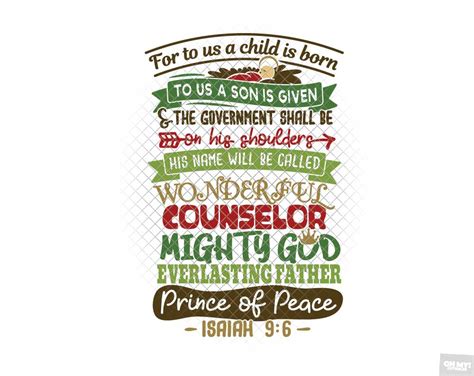 Christmas Bible Verse SVG in SVG/DXF/EPS/JPG/PNG • OhMyCuttables