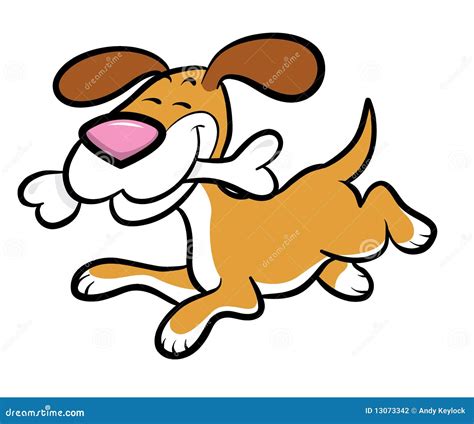 Running Dog Cartoon