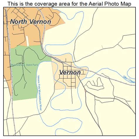 Aerial Photography Map of Vernon, IN Indiana