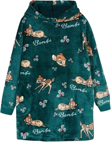 Bambi Ladies Snuddie a snuggly Oversized Hoodie with pockets Size XS/S ...