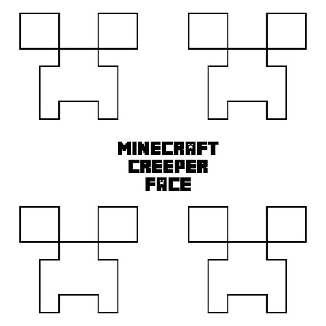 Minecraft Faces Printable - Printable Word Searches