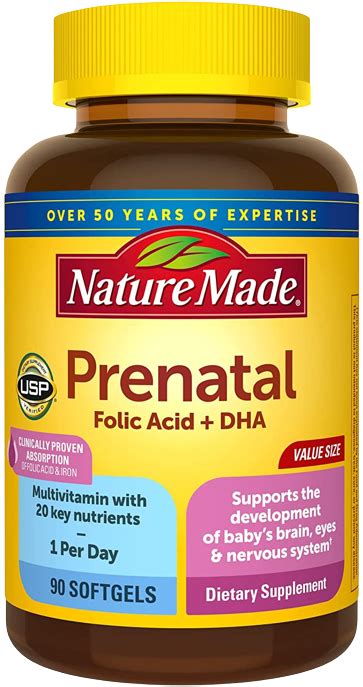 Nature Made Prenatal Vitamins With Dha Nutrition Facts | Besto Blog