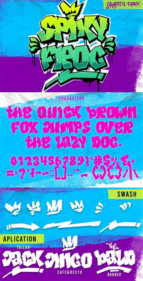 Spiky Frog - Sharp Graffiti Font | Creative Piata in 2022 | Graffiti font, Graffiti, Graffiti styles