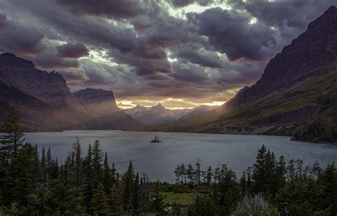 Lake Glacier National Park Montana Wallpapers - Wallpaper Cave