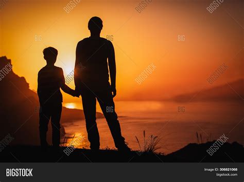 Silhouette Father Son Image & Photo (Free Trial) | Bigstock