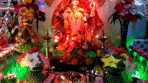 navratri decoration home made - YouTube