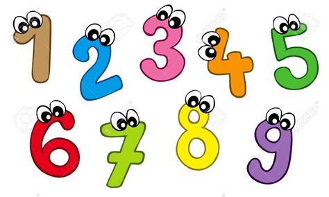 With Eyes Numbers Clipart 1 15 Clipart Cartoon Numbers | Math clipart, Creative math, Clip art