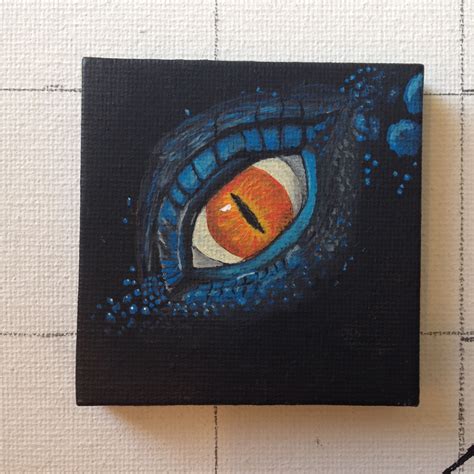 black dragon eye painting done with acrylic paint Lund, Painting & Drawing, Acrylic Painting ...