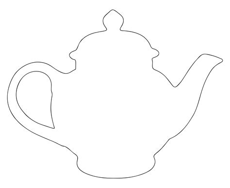 Teapot Template Free Printable - Printable Word Searches