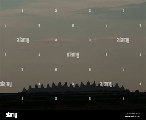 Denver International Airport at night Stock Photo - Alamy