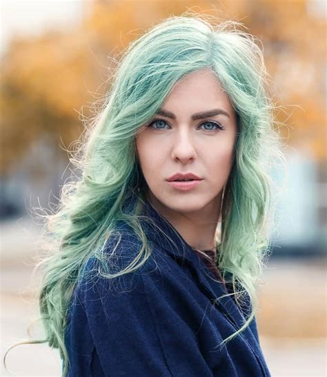 Green Pastel Hair Color