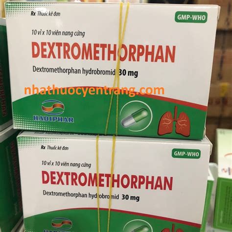 Dextromethorphan 30mg | nhathuocyentrang