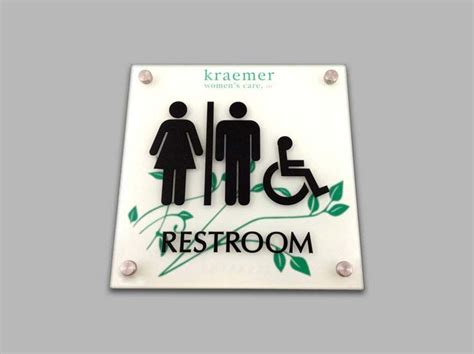 ADA Restroom Signs | Ada restroom, Ada bathroom, Bathroom signs