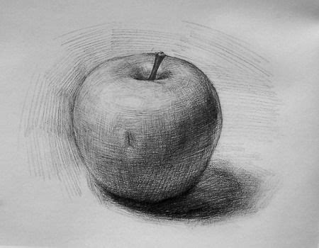 Easy Pencil Drawing, Apple | Manzanas dibujo, Claroscuro, Pintura y dibujo