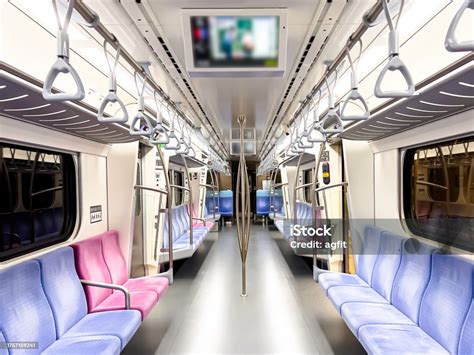 Inside Train Cabin Interior Stock Photo - Download Image Now - Indoors, Public Transportation ...