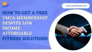 How To Get A Free YMCA Membership Despite Low Income : Affordable Fitness Solution | Low Income ...