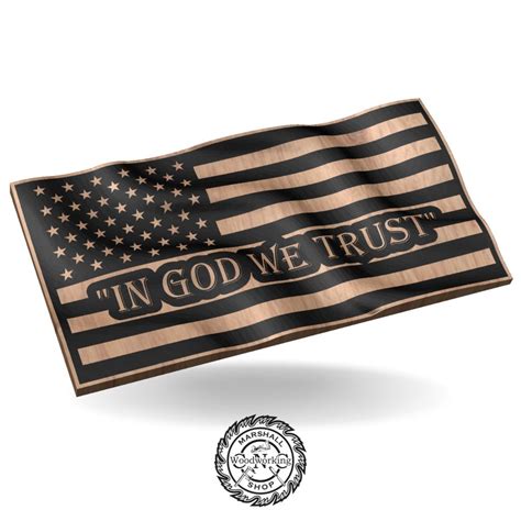 In God We Trust 3D-1 Wavy Flag - Patriot Nation Design