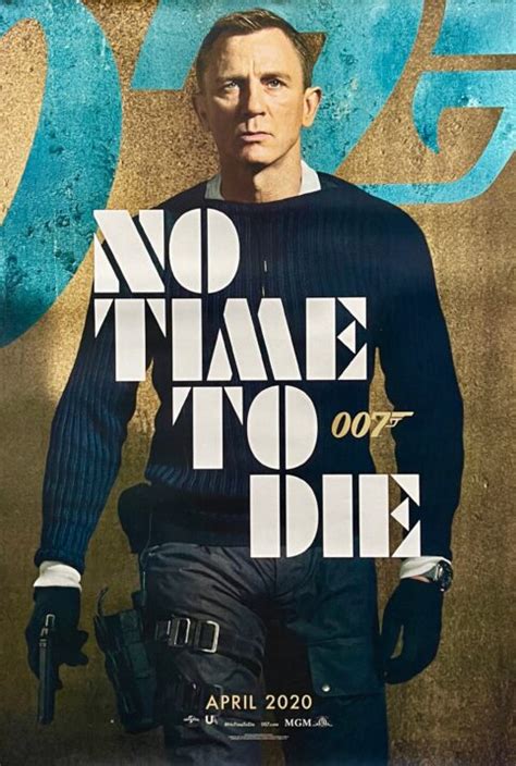 Original James Bond No Time To Die Movie Poster - 007 - Daniel Craig