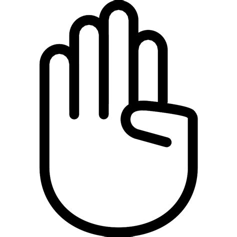 Hand Palm Outline Vector SVG Icon - SVG Repo