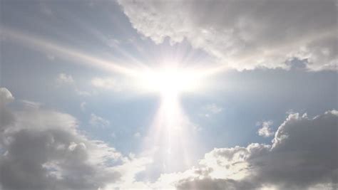 Beautiful Cloudscape With Large, Building Clouds And Sun Breaking Through Cloud Mass - Timelapse ...