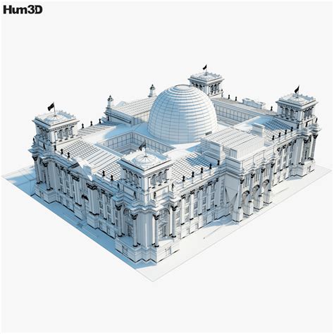 Reichstag building 3D model - Architecture on Hum3D