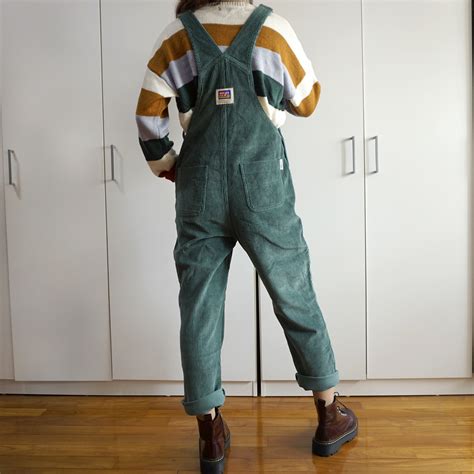 Corduroy Overalls (Pine Green) · Megoosta Fashion · Free shipping ...