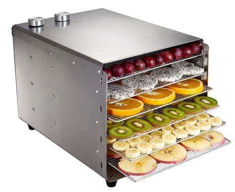 Septree Mini Stainless Steel Fruit Drying Machine 680W 6 Layers Timing ...