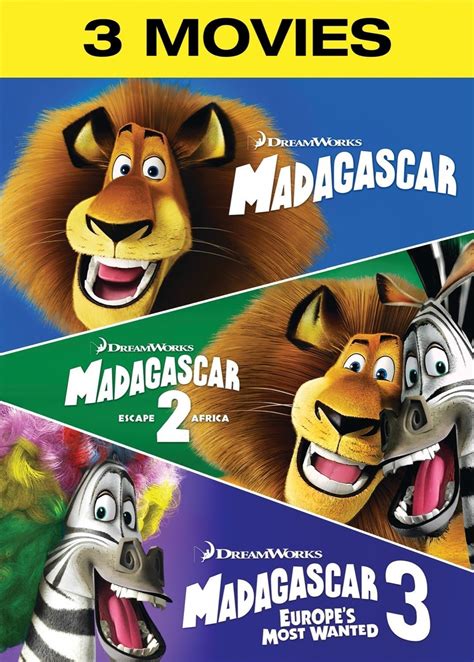 Madagascar 3 Movie DVD Set Includes All 3 Movies - Pristine Sales