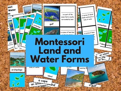 Montessori Land and Water Forms - Etsy