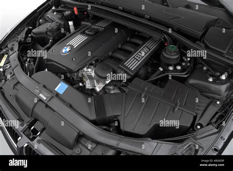 2007 BMW 3-series 328i in Gray - Engine Stock Photo - Alamy