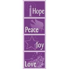 hope joy peace love - Google Search | Advent decorations, Christmas banners, Advent church