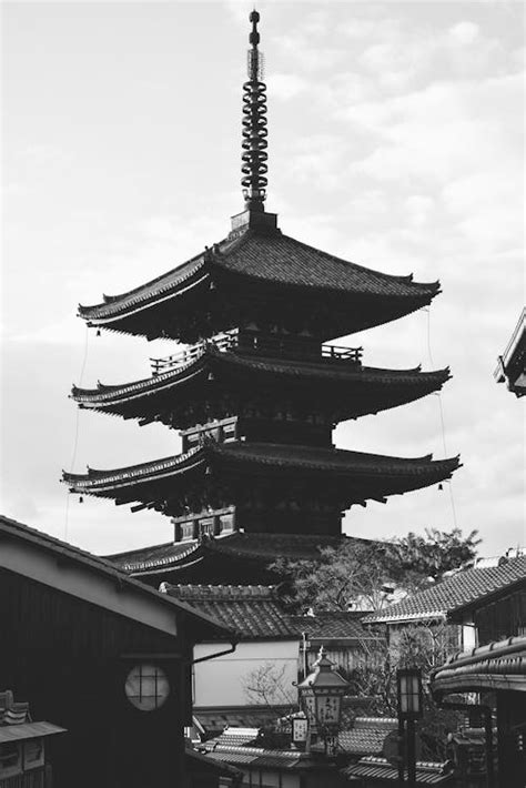 White Black Pagoda Temple · Free Stock Photo