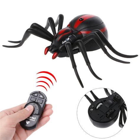 Trick Insect Infrared Remote Control Realistic Fake Spider RC Prank Insect Scary Trick Toy ...