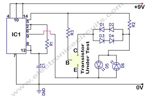 transistor tester schematic - Wiring Diagram and Schematics