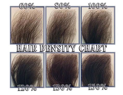 Human Hair Density Chart - View the Human Hair Density Chart to determine the density/thickness ...