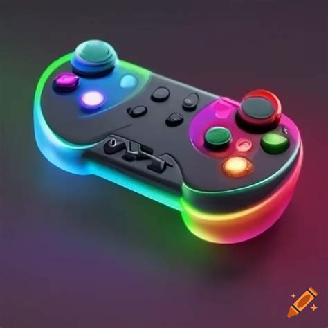 Rainbow colored cat controller buttons