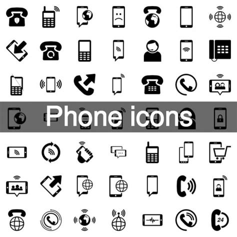 Free Vector | Mobile phone icon set