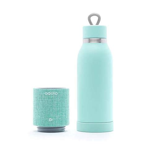 Aquio Double-Wall Stainless Steel Insulated Water Bottle with Bluetooth Speaker | Gadgetsin
