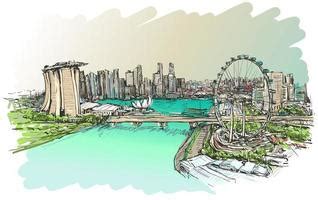 Singapore Skyline Free Vector Art - (32 Free Downloads)