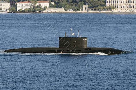 Russian Kilo class submarine Novorossiysk on Istanbul Strait. September 2015. | Navy military ...