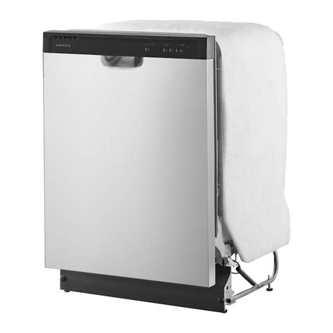 Amana Front Control 24-in Built-In Dishwasher (Stainless Steel), 59-dBA in the Built-In ...