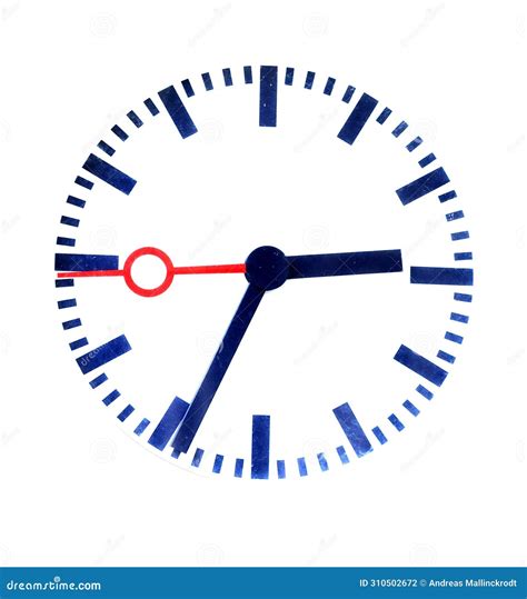 Train Station Clock of Deutsche Bahn without Logo Stock Photo - Image ...