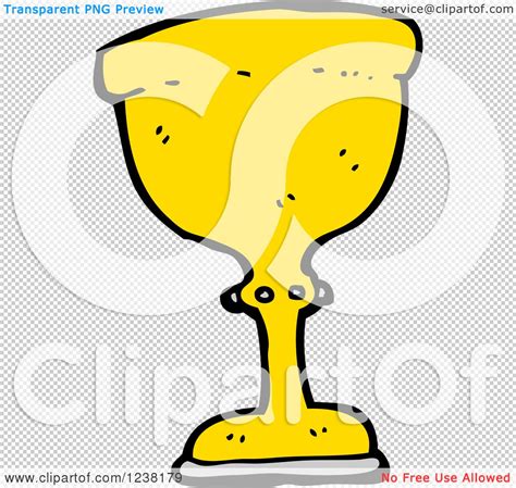 Clipart of a Gold Trophy - Royalty Free Vector Illustration by ...