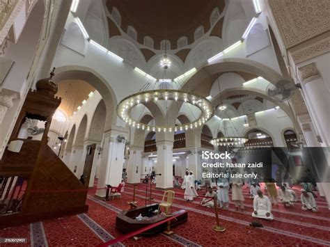 Inside View Of Masjid Al Qiblatain Stock Photo - Download Image Now - Arab Culture, Arabia ...