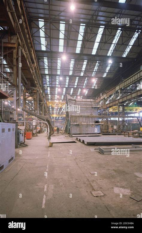 1997 Vickers shipbuilding yard at Barrow in furness, North west England, UK Stock Photo - Alamy