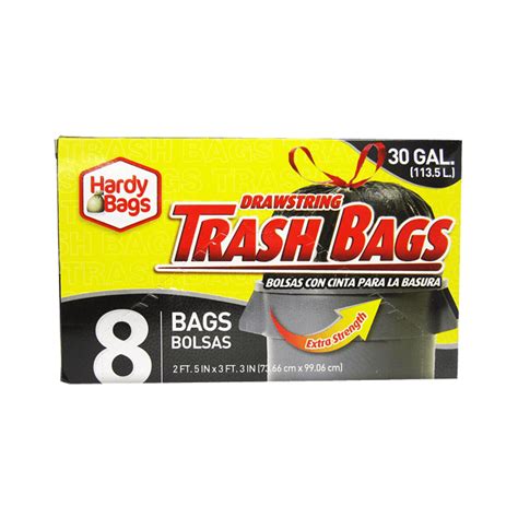 30 Gal Black Trash Bag 8CT – NWA Wholesaler