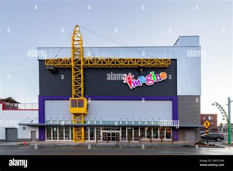 Everett WA USA - December 14, 2022: New Wing of Hands the Imagine Children's Museum with hands ...