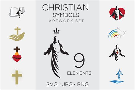 Christian Symbols, Lord Jesus Christ | Icons ~ Creative Market