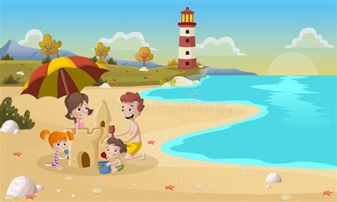 Cartoon Sand Castle Stock Illustrations – 4,425 Cartoon Sand Castle ...